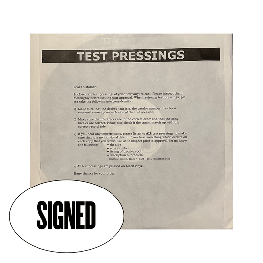 STONE SIGNED TEST PRESSING